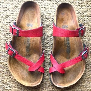 BIRKENSTOCK MAYARI BIRKO-FLOR PULL UP BORDEAUX